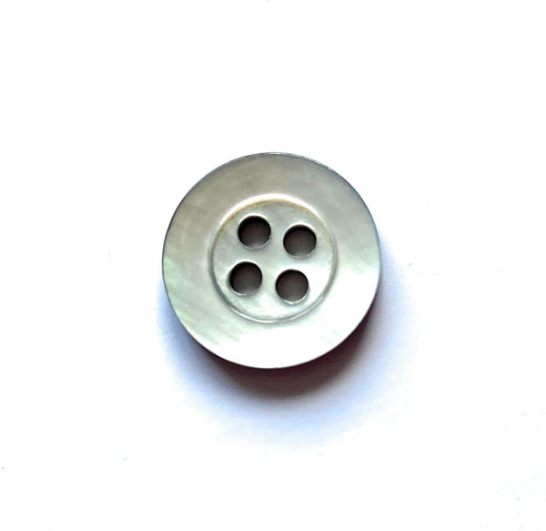 Mother of Pearl Buttons Thick Rim (12.5 mm - Smoke Qty 20)