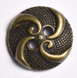SFG Round Metal Shirt Buttons 2 Holes Antique Swirl Coat Blazer Suit Uniform 17.5mm 11/16in (Bronze Qty 8)