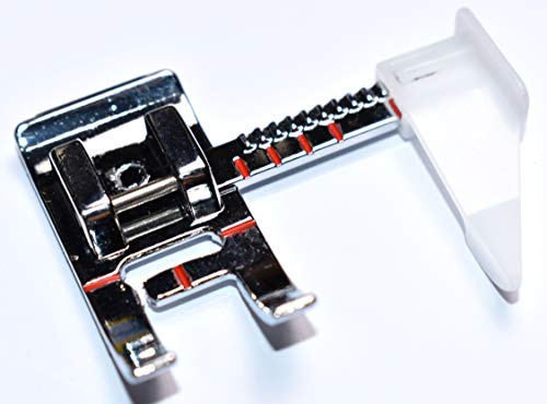 Sewing Machine Presser Foot with Adjustable Guide. Fits Low Shank Domestic Sewing Machines.