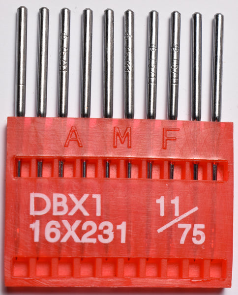 SFG AMF Industrial Sewing Machine Needles Round Shank Universal Ball Point DBX1 75/11 Qty 100