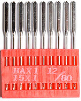 Flat Shank Home Sewing Machine Needles HAX1 Size 80/12