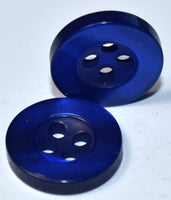 SFG Dress Shirt Buttons 12pc Set - 8 Shirt Front Buttons 13mm (1/2in) - 4 Shirt Sleeve Buttons 11.5mm (7/16in) Blue